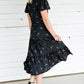 Detailed Sleeve Tiered Midi Dress - FINAL SALE Dresses