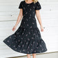 Detailed Sleeve Tiered Midi Dress - FINAL SALE Dresses
