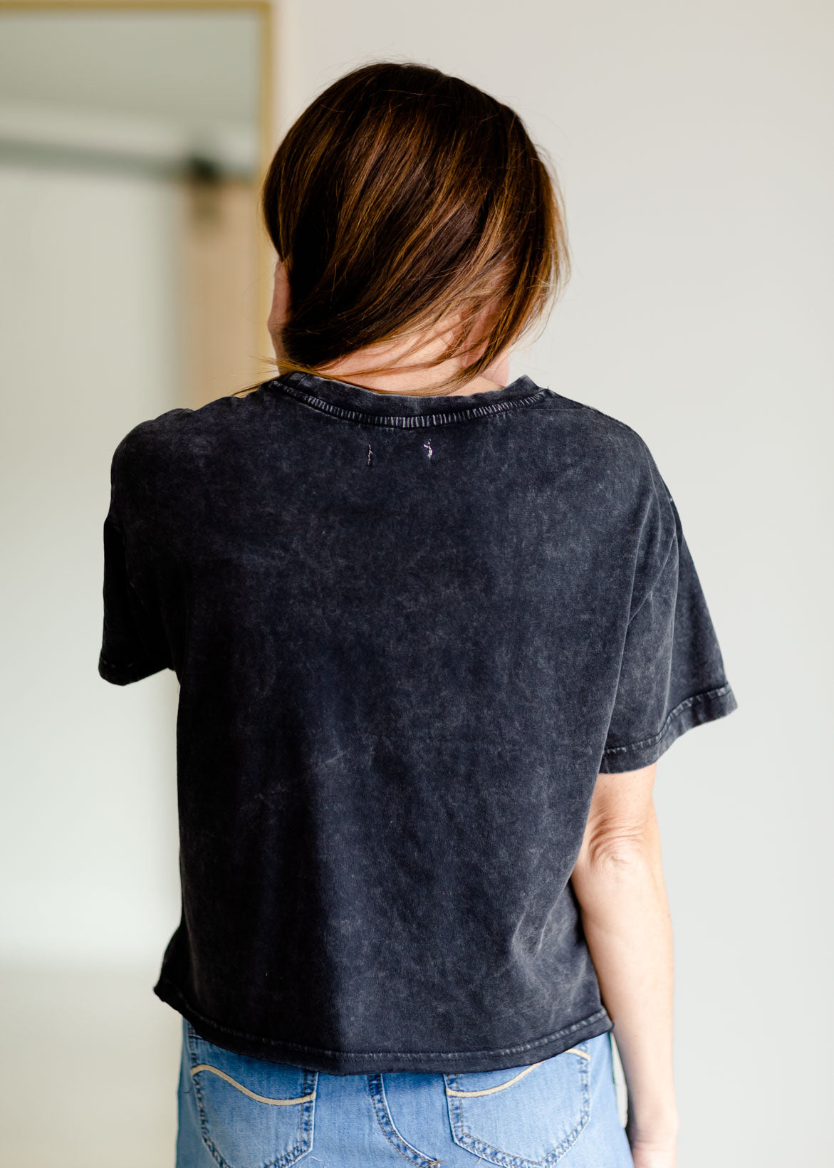 Distressed Black T-shirt Shirt Thread & Supply