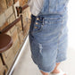 Distressed Classic Denim Overall Dress Dresses