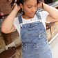 Distressed Classic Denim Overall Dress Dresses