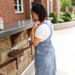 Distressed Classic Denim Overall Dress Dresses