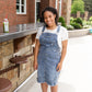 Distressed Classic Denim Overall Dress Dresses