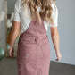 Distressed Overall Midi Dress Dresses Polagram + BaeVely