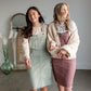 Distressed Overall Midi Dress Dresses Polagram + BaeVely