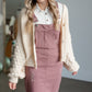 Distressed Overall Midi Dress - FINAL SALE Dresses Polagram + BaeVely