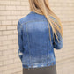 Distressed Wash Denim Jean Jacket Tops