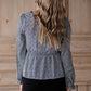 Ditsy Floral Balloon Long Sleeve Cinched Waist Top - FINAL SALE Tops Hayden