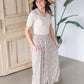 Ditsy Floral Print Slit Hem Flared Maxi Skirt Skirts Tea N Rose