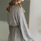 Ditsy Floral Snap Front Peplum Top Shirt Tea N Rose