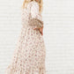 Ditsy Print Cream Floral Midi Dress - FINAL SALE Dresses