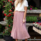 Ditsy Print Pleated Midi Skirt Skirts Tea N Rose