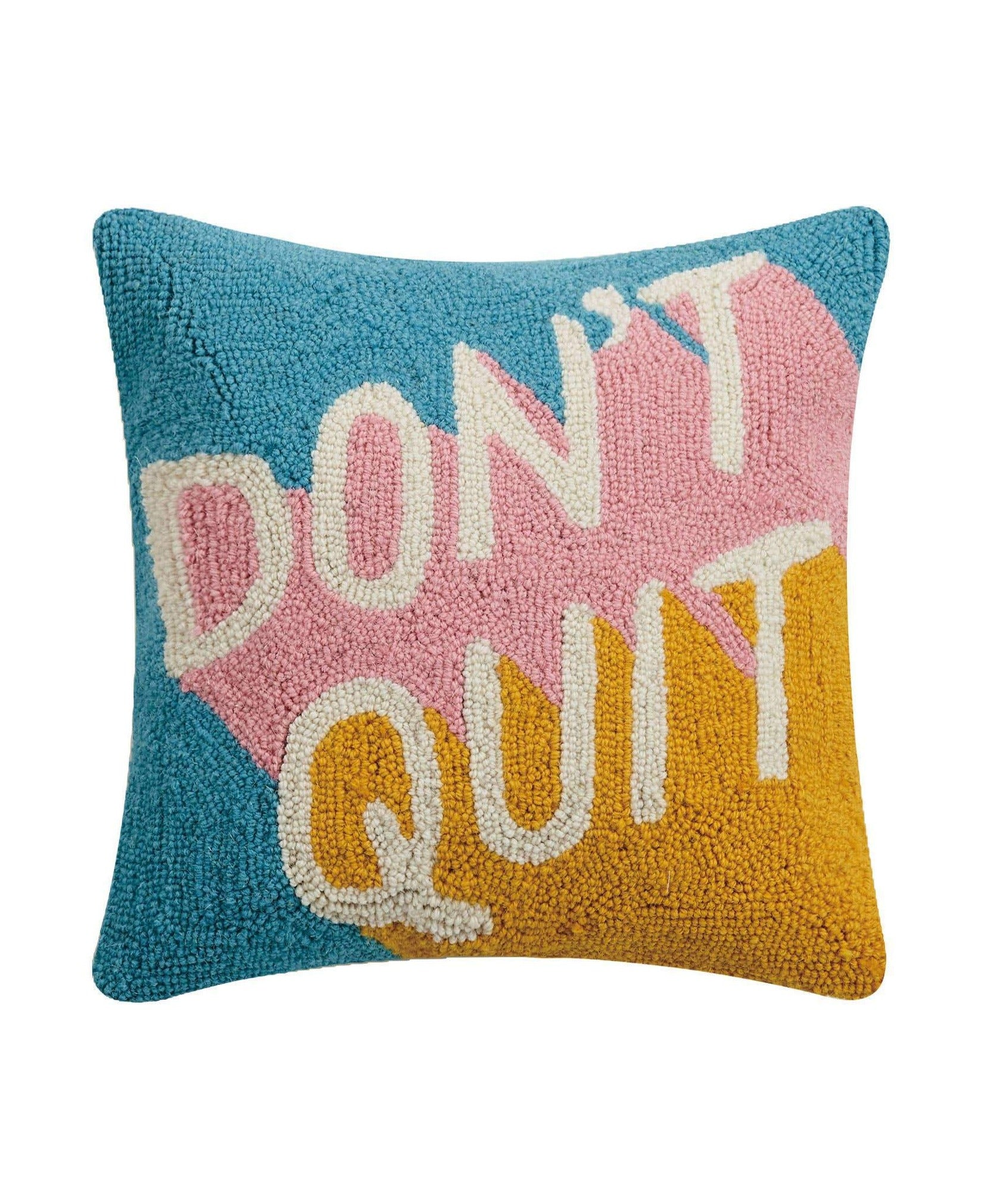 Don't Quit Knit Hook Pillow - FINAL SALE Home & Lifestyle