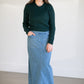 Donna Light Wash Long Denim Skirt - FINAL SALE Skirts