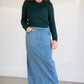 Donna Light Wash Long Denim Skirt - FINAL SALE Skirts