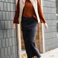 Donna Long Denim Skirt - FINAL SALE Skirts