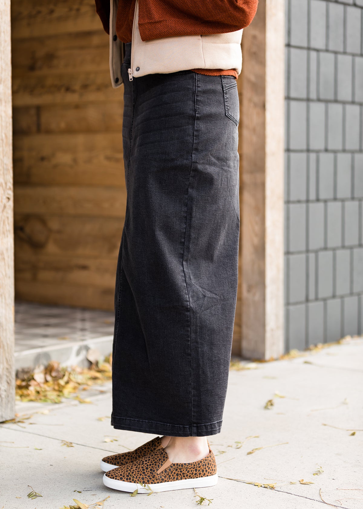 Donna Long Denim Skirt - FINAL SALE Skirts
