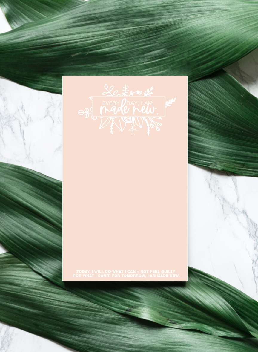 DOORBUSTER - Blush Made New To-Do Notepad - FINAL SALE Home & Lifestyle