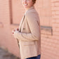 Double Front Pocket Knit Blazer Tops