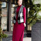Drape Front Checker Vest - FINAL SALE Tops