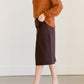 Dressy Back Zip Midi Skirt - FINAL SALE Skirts