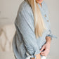 Dusty Blue Button Up Top - FINAL SALE Tops