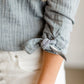 Dusty Blue Button Up Top - FINAL SALE Tops
