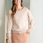 Dusty Pink Crew Neck Sweatshirt Shirt VOY