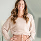 Dusty Pink Crew Neck Sweatshirt Shirt VOY
