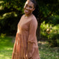 Dusty Rust Pillow Sleeve Midi Dress Dresses Tres Bien