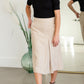 Ella Corduroy Kick Pleat Midi Skirt Skirts Inherit