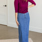 Ellie Long Denim Skirt - FINAL SALE Skirts Light Wash / 6
