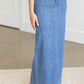 Ellie Long Denim Skirt - FINAL SALE Skirts Light Wash / 6