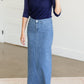 Ellie Long Denim Skirt - FINAL SALE Skirts Light Wash / 6