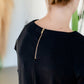 Elly Black Zipper Back Midi Dress - FINAL SALE Dresses