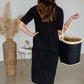 Elly Black Zipper Back Midi Dress - FINAL SALE Dresses