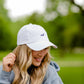 Embroidered Loon Ballcap Hat Accessories White