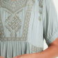 Embroidered Maxi Dress Dresses