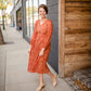 Embroidered Overlay Lace Trim Tiered V-Neck Maxi Dress Dresses Inherit