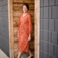 Embroidered Overlay Lace Trim Tiered V-Neck Maxi Dress Dresses Inherit