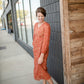 Embroidered Overlay Lace Trim Tiered V-Neck Maxi Dress Dresses Inherit