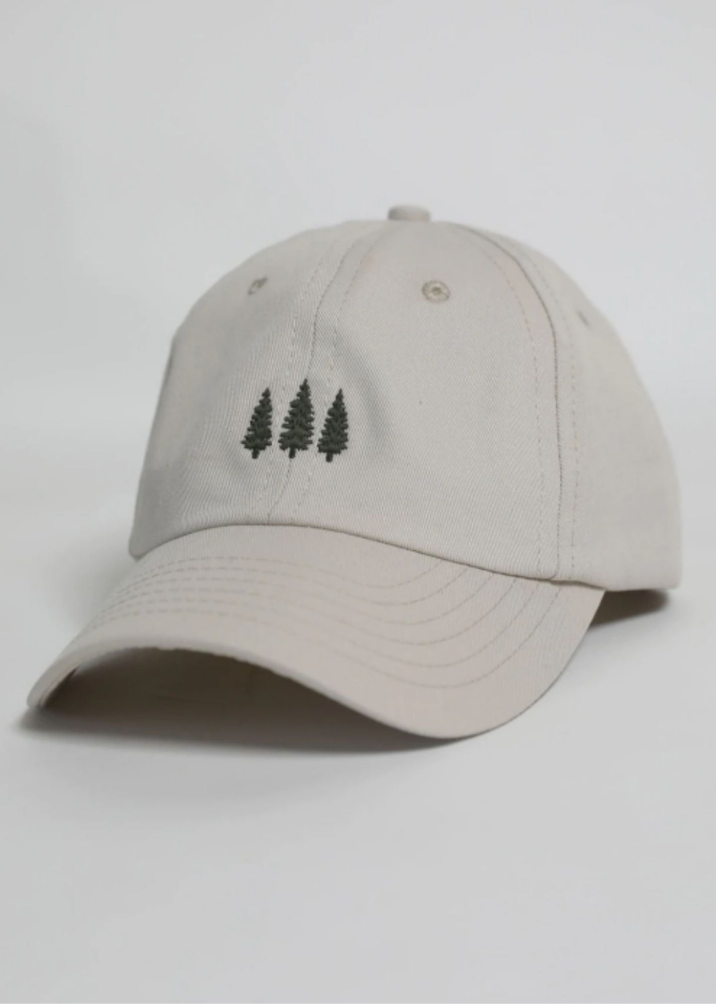 Embroidered Pine Tree Ballcap Hat Accessories