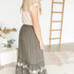 Embroidered Tiered Maxi Skirt Skirts