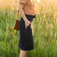 Emma Paper Bag Tie Midi Denim Jean Skirt - FINAL SALE Skirts
