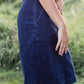 Emma Paper Bag Tie Midi Denim Jean Skirt - FINAL SALE Skirts