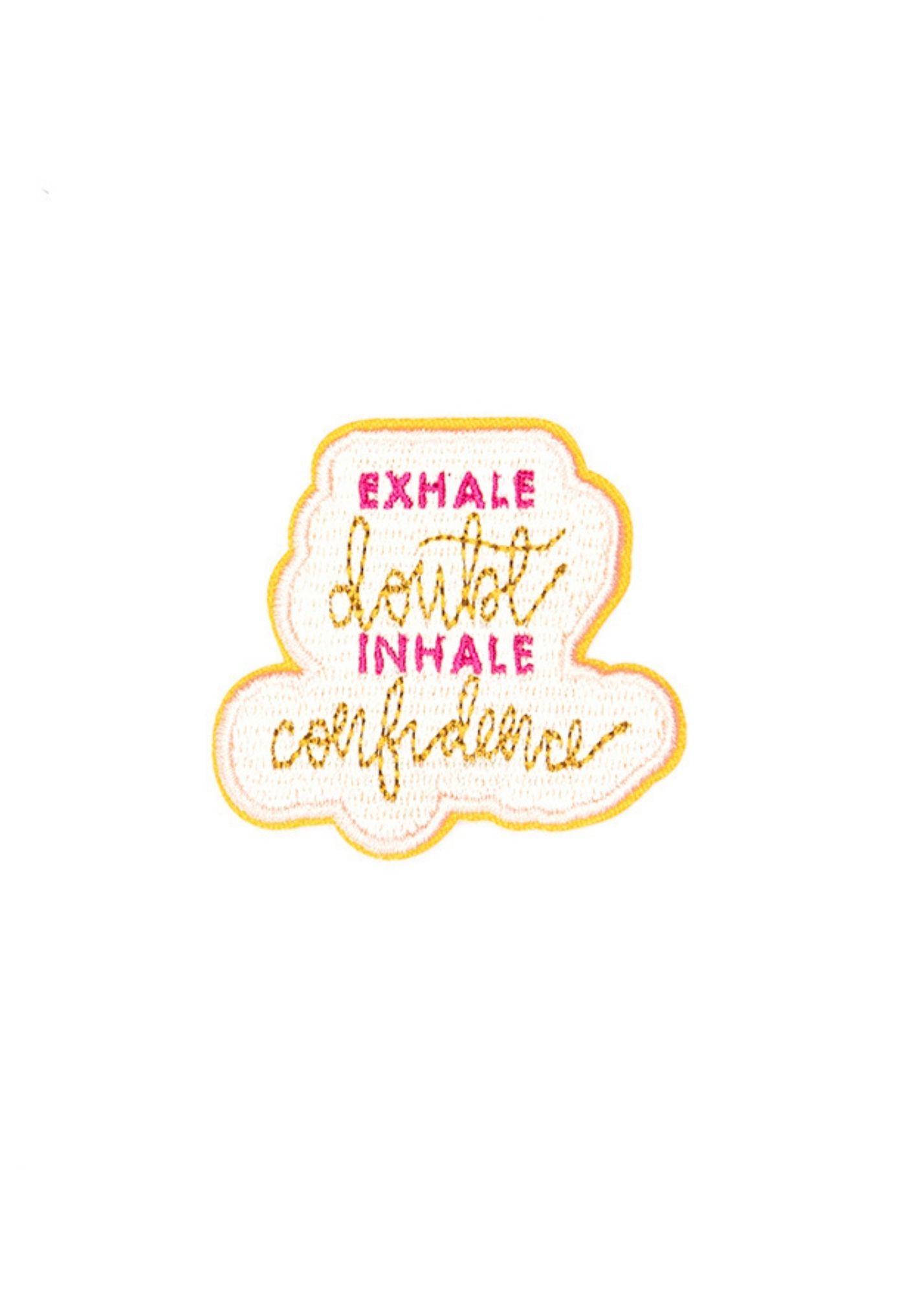 Encouraging Iron-on Patch Home & Lifestyle Inherit Co. Exhale