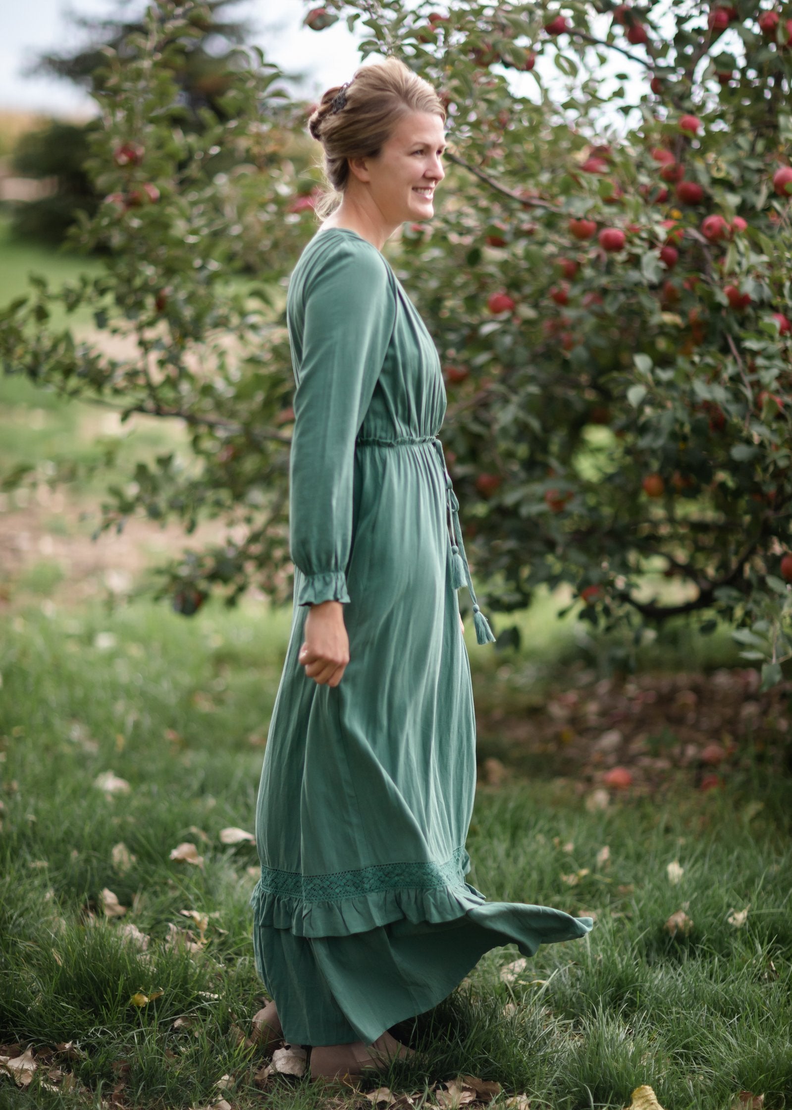 Eve Long Sleeve Smocked Maxi Dress Dresses Inherit