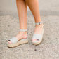 snake texture blue platform wedge heels