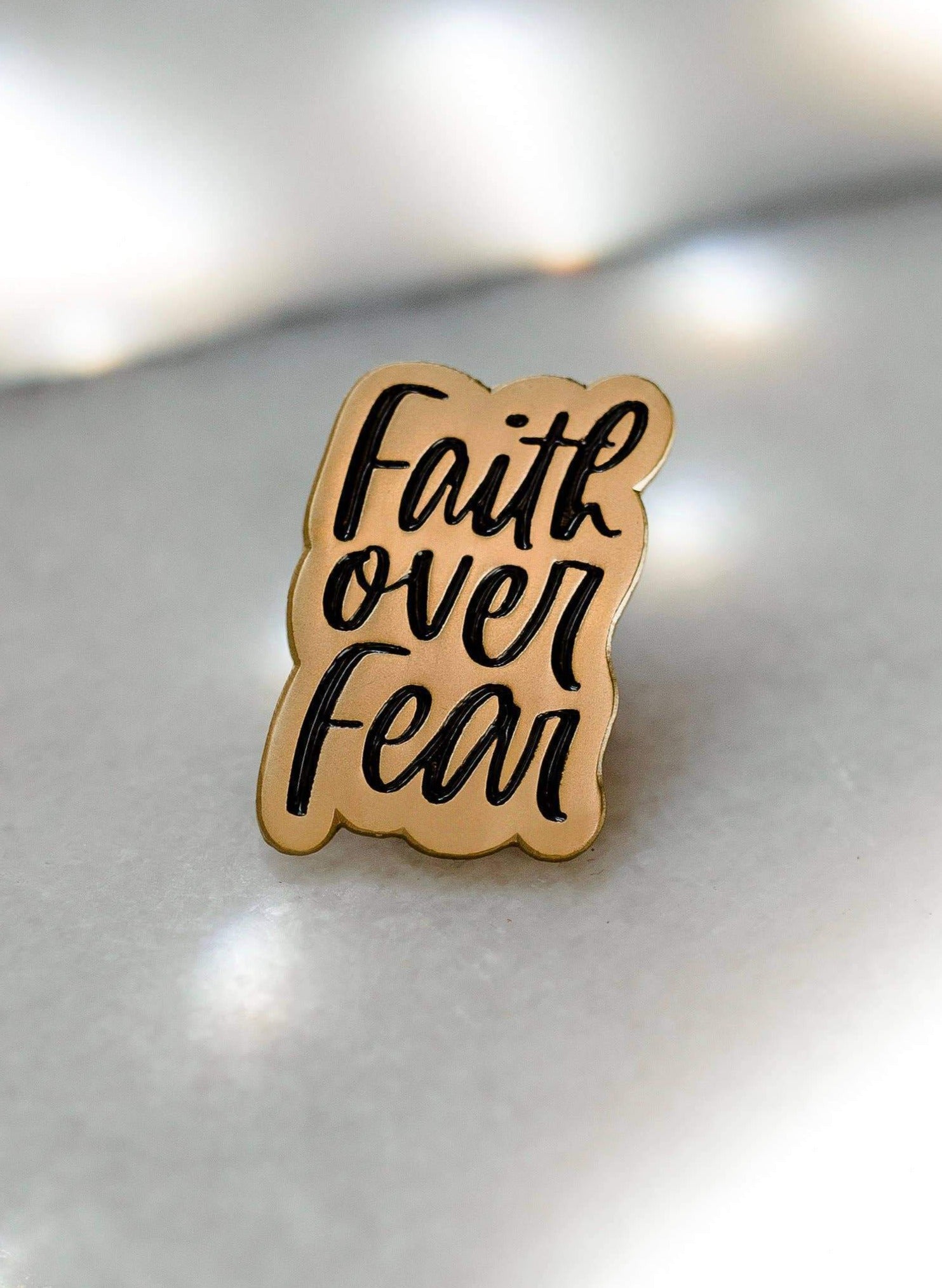Faith Over Fear Enamel Pin Home + Lifestyle