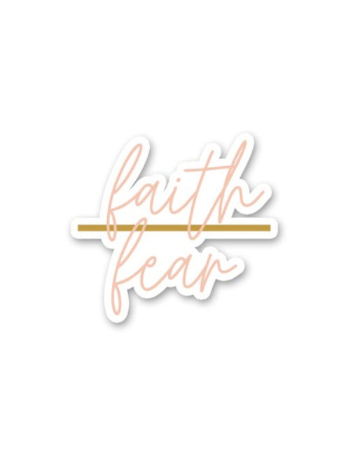 Faith Over Fear Sticker Accessories